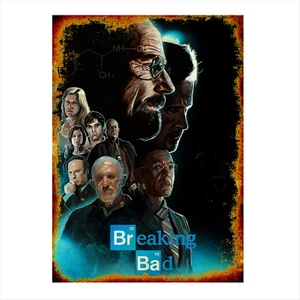 Ahşap Tablo Retro Breaking Bad Posteri