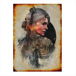 Ahşap Tablo Witcher 3 Savaşçı