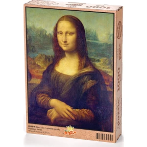 King Of Puzzle Mona Lisa -  Leonardo da Vinci Ahşap Puzzle 1000 Parça (KR05-M)
