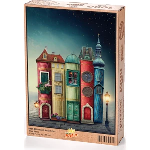King Of Puzzle Fantastik Kitap Evler Ahşap Puzzle 1000 Parça (KT01-M)