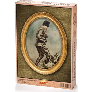 King Of Puzzle Atatürk Kocatepe'de 1922 Ahşap Puzzle 1000 Parça (TR15-M)