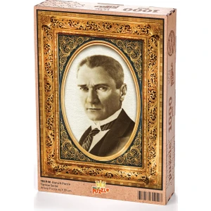 King Of Puzzle Atatürk Portre Ahşap Puzzle 1000 Parça (TR19-M)