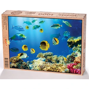 King Of Puzzle Tropikal Balıklar Ahşap Puzzle 1000 Parça (HV05-M)
