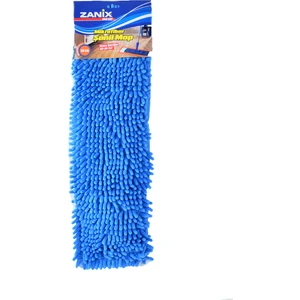 3282 Nemli Makarna Mop Ucu - Mikrofiber Şönil Paspas Yedeği 50 cm Mavi