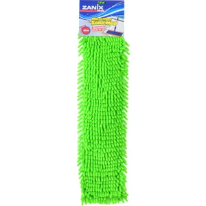 Nemli Makarna Mop Ucu Mikrofiber Şönil Paspas Yedeği 60 cm Yeşil