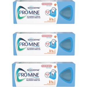 Pronamel Çocuklar İçin 6 - 12 Yaş Diş Macunu 50 ml  x 3 Kutu