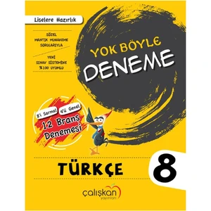 Çalışkan Yayınları 8 Sınıf Yok Böyle Branş Denemesi Türkçe