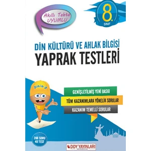 Ddy Yayınları 8 Sınıf Din Kültürü Yaprak Test Din Dersi Yayınları