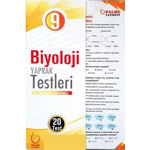 Palme Yayıncılık 9 Sınıf Biyoloji Yaprak Test