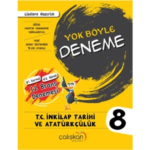 Çalışkan Yayınları 8 Sınıf Yok Böyle Branş Denemesi İnkilap Tarihi Ve Atatürkçülük  Yay