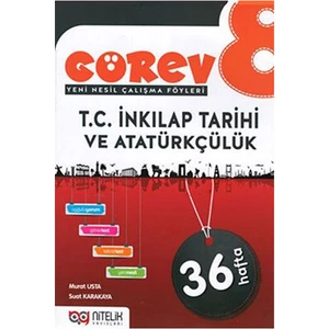 Nitelik Yayınları 8. Sınıf Görev T.C. İnkılap Tarihi ve Atatürkçülük Soru Bankası