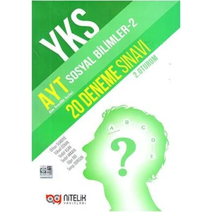 Nitelik Yayınları AYT Sosyal Bilimler 2 - 20 Deneme Sınavı