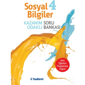 Tudem Yayınları 4. Sınıf Sosyal Bilgiler Kazanım Odaklı Soru Bankası