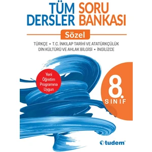 Tudem Yayınları 8. Sınıf Tüm Dersler Sözel Soru Bankası