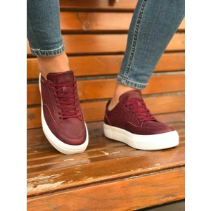 Ch015 Ipekyol Beyaz Taban Erkek Ayakkabı Bordo