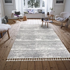 Halı Moroccan 2778A 80 x 150 cm Beyaz-Gri Saçaklı Modern Halı