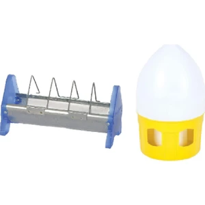 Güvercin 25 cm Metal Yemlik Ve Güvercin 2 lt Suluk