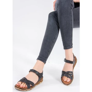 Fox Shoes Siyah Kadın Sandalet F288061409