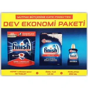 Ekonomi Paketi (45'Li Tablet + Özel Tuz 1.5 kg + Parlatıcı