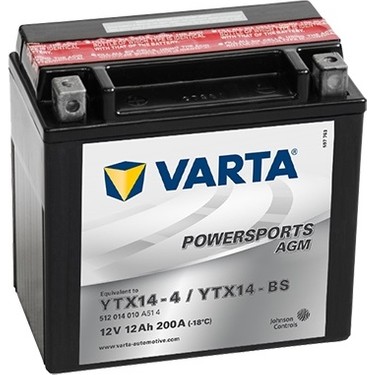 Varta Motosiklet Aküsü Ytx14-Bs (Kawasakİ Vn800 A 96-03) Fiyatı