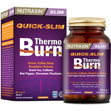 Nutraxin Quick-Slim Thermo Burn Takviye Edici Gıda 60 Tablet Fiyatı