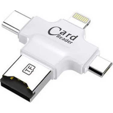 Alfais 4419 Lightning Type C 3.1 Micro Usb Tf Kart Okuyucu Fiyatı