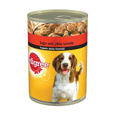Pedigree Biftekli Konserve Köpek Maması 400 Gr x 24