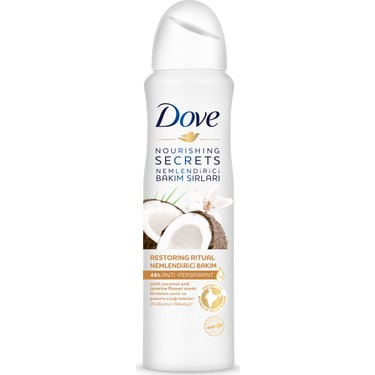 dove hindistan cevizi kadin sprey deodorant 150ml fiyati