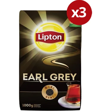 Lipton Earl grey Dökme Çay 1000gr X 3'