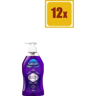 saloon sivi sabun sultan has bahce 400 ml 12 li set fiyati