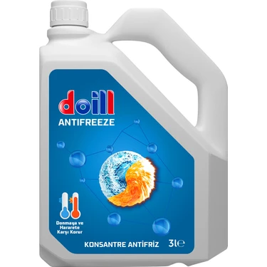 Doill Konsantre - Saf 3 Litre Mavi Antifriz - G11 (Üretim