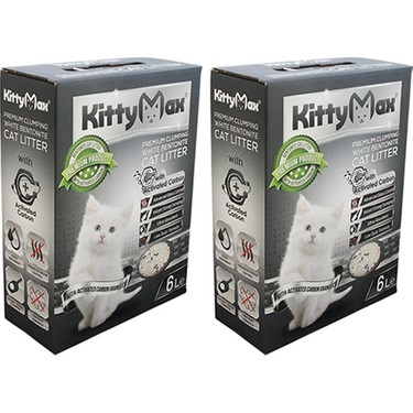 Kittymax Aktif Karbonlu Bentonit Kedi Kumu 6 Lt 2 Adet Fiyati