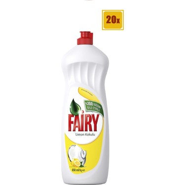 fairy sivi bulasik deterjani limon 650 ml x20 fiyati