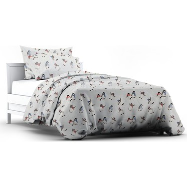 Maki Tek Kisilik Pazen Flanel Penguen 2 Nevresim Ve Yastik Fiyati