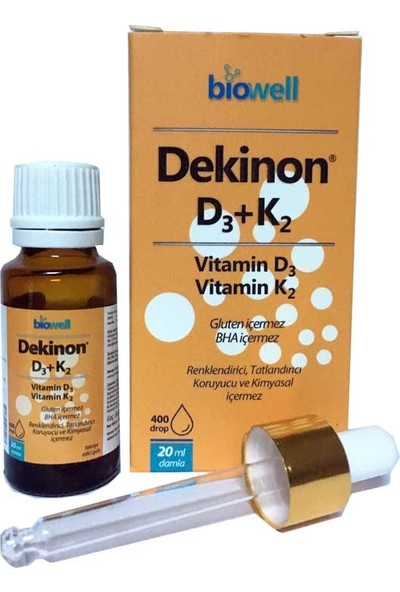 Biowell Dekinon D3 K2 Vitamini Damla 20 ml