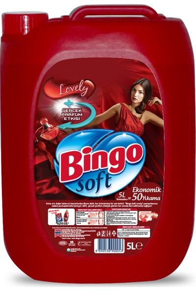 Bingo Soft Lovely Çamaşır Yumuşatıcısı 5 lt