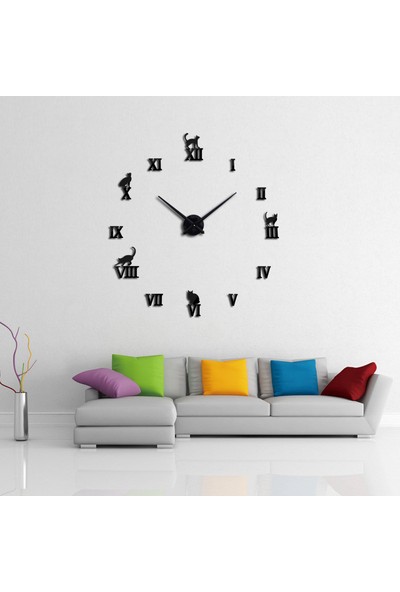 Dıy Clock Yeni Nesil 3D Duvar Saati Model 29