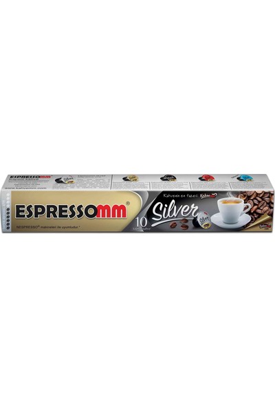 ESPRESSOMM Silver Kapsül Kahve (10 Adet) - Nespresso Uyumlu