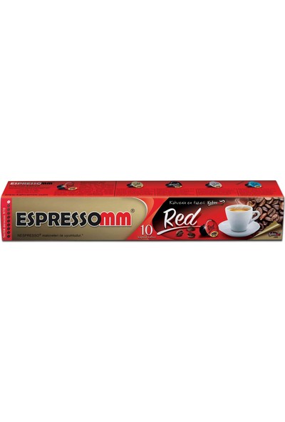 ESPRESSOMM Red Kapsül Kahve (10 Adet) - Nespresso Uyumlu