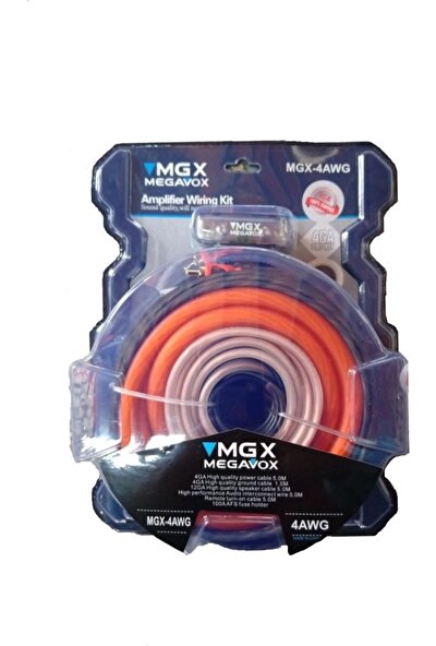 Megavox 4Ga Kalın-Kaliteli Ve Profesyonel Full Set Kablosu