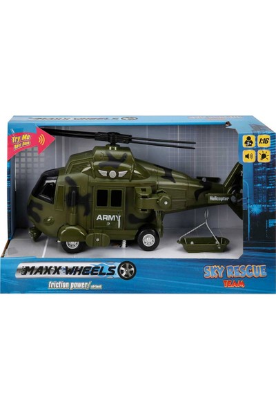 Maxx Wheels 1 16 Helikopter Sky Rescue Team Sesli Işık S00001997