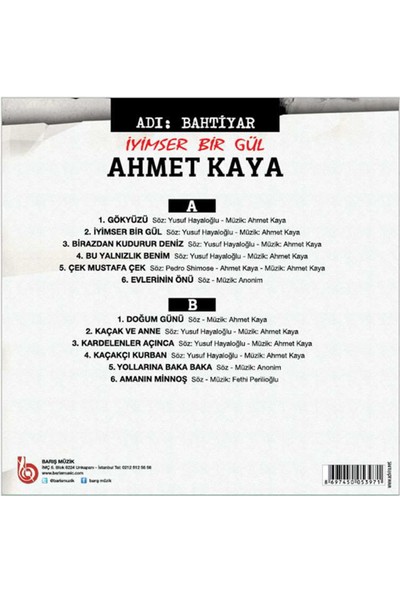 Ahmet Kaya - İyimser Bir Gül / Adı Bahtiyar (Plak)