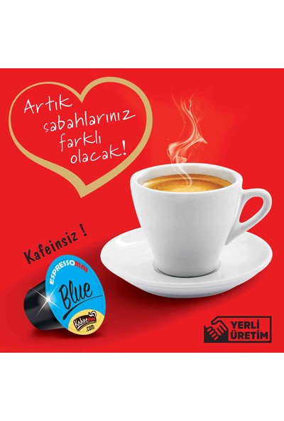 ESPRESSOMM Blue Kapsül Kahve-Kafeinsiz! (50 Adet) - Nespresso Uyumlu