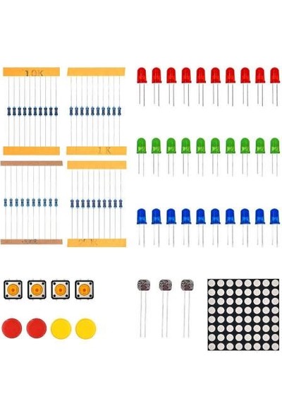 Arduino Uno R3 Full Başlangıç Seti Kutulu 145 Parça 310 Adet Set