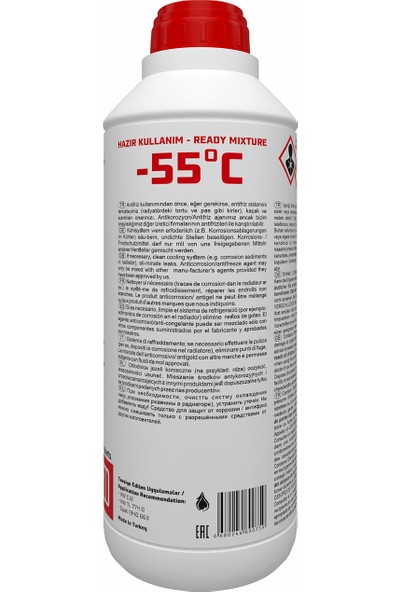 Doill -55 Derece Organik Kırmızı Antifriz 1.5 lt