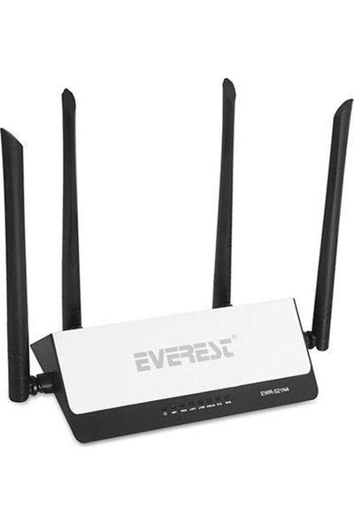 Everest Ewr-521N4 Smart (App Control) 300 Mbps Repeater+Access Point+Bridge Kablosuz Router