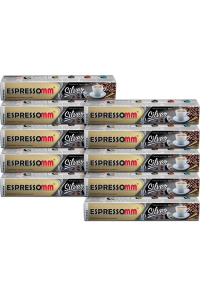 ESPRESSOMM Silver Kapsül Kahve (100 Adet) - Nespresso Uyumlu