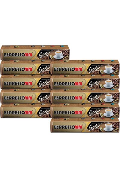 ESPRESSOMM Gold Kapsül Kahve (100 Adet) - Nespresso Uyumlu