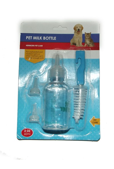 Pet Milk Bottle Yavru Kedi & Köpek Biberon Seti