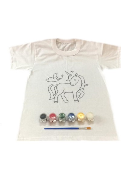 Joy Toys Unicorn Desenli Tişört Boyama Seti 12 - 13 Yaş
